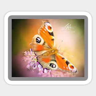 Digital Butterfly Sticker